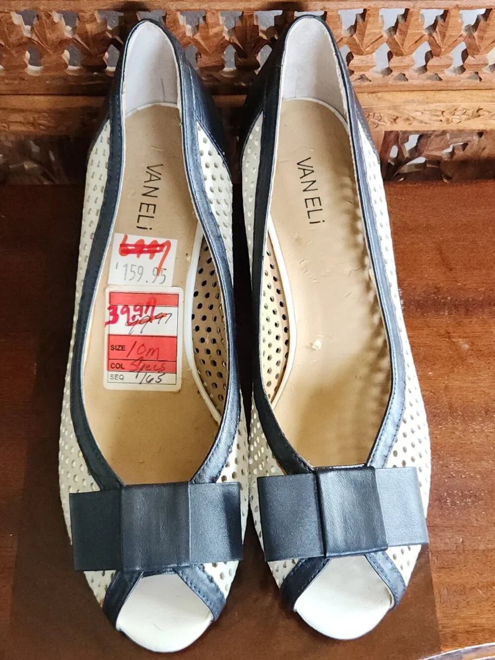 Vaneli Peep-Toe Wedge Pumps